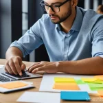 제품디자인 자격증으로 스킬 업하기 - **Prompt for UX/UI Design:**
    "A product designer, appearing to be in their late 20s to early 30s...