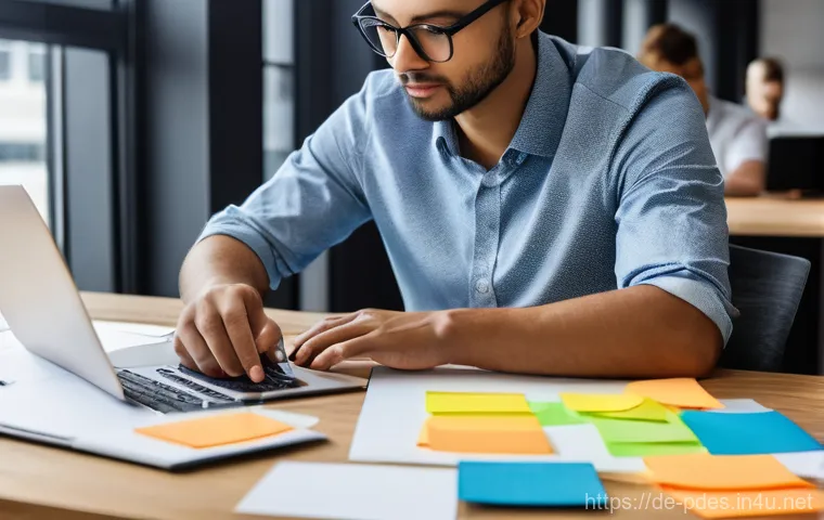 제품디자인 자격증으로 스킬 업하기 - **Prompt for UX/UI Design:**
    "A product designer, appearing to be in their late 20s to early 30s...