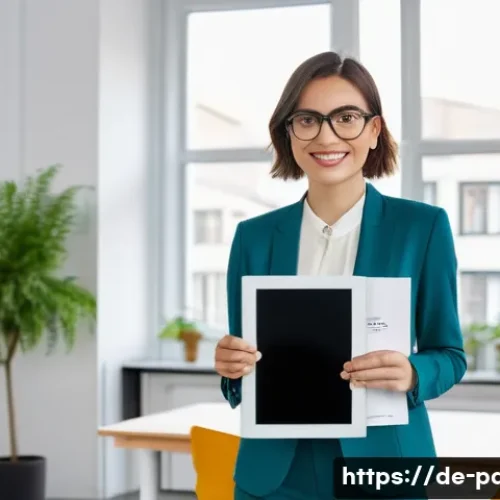 제품디자인 자격증 활용 사례 - A professional and confident young female product designer in her late 20s, with a stylish bob hairc...